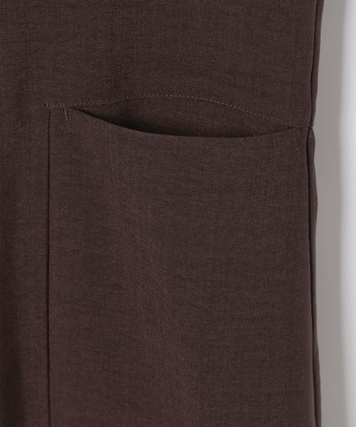 LEPSIM（レプシィム）の「《リネンライクドライシリーズ》切り替えポケベスト　639020（その他アウター・レディース・ライトベージュ/ブラック/ダークブラウン/オレンジ系その他・FREE）」の9枚目の写真