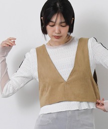 ECOスエードビスチェ
