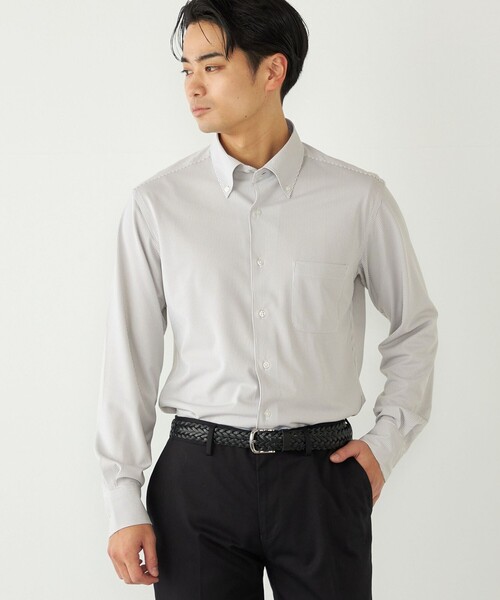 SHIPS Colors(シップス カラーズ)の「〈吸水速乾〉SMART TECH(R) ボタンダウン シャツ◇(ビジネスシャツ・メンズ・オフホワイト/ブルー/ホワイト/ライトブルー/ブラック・41/40/39/38/43/42/37)」の3枚目の写真