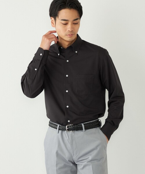 SHIPS Colors(シップス カラーズ)の「〈吸水速乾〉SMART TECH(R) ボタンダウン シャツ◇(ビジネスシャツ・メンズ・オフホワイト/ブルー/ホワイト/ライトブルー/ブラック・41/40/39/38/43/42/37)」の4枚目の写真