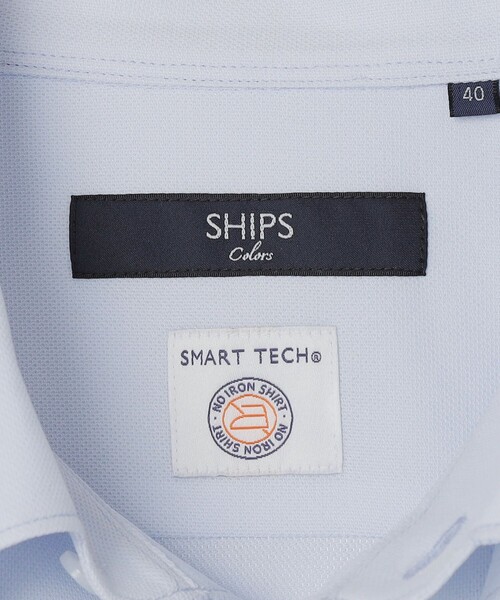 SHIPS Colors(シップス カラーズ)の「〈吸水速乾〉SMART TECH(R) ボタンダウン シャツ◇(ビジネスシャツ・メンズ・オフホワイト/ブルー/ホワイト/ライトブルー/ブラック・41/40/39/38/43/42/37)」の10枚目の写真