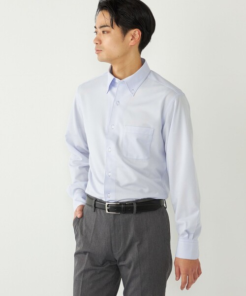 SHIPS Colors(シップス カラーズ)の「〈吸水速乾〉SMART TECH(R) ボタンダウン シャツ◇(ビジネスシャツ・メンズ・オフホワイト/ブルー/ホワイト/ライトブルー/ブラック・41/40/39/38/43/42/37)」の18枚目の写真