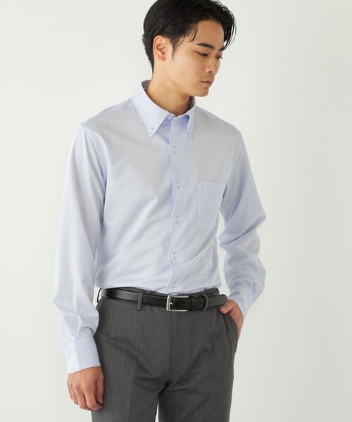 SHIPS Colors(シップス カラーズ)の「〈吸水速乾〉SMART TECH(R) ボタンダウン シャツ◇(ビジネスシャツ・メンズ・オフホワイト/ブルー/ホワイト/ライトブルー/ブラック・41/40/39/38/43/42/37)」の19枚目の写真