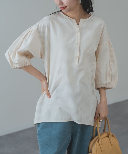 ANNA LUNA(アンナルナ)の「【ANNA LUNA】涼しげ素材 で 上品に 着映える ブラウス(シャツ/ブラウス・レディース・ブラック/ベージュ・MEDIUM)」の15枚目の写真