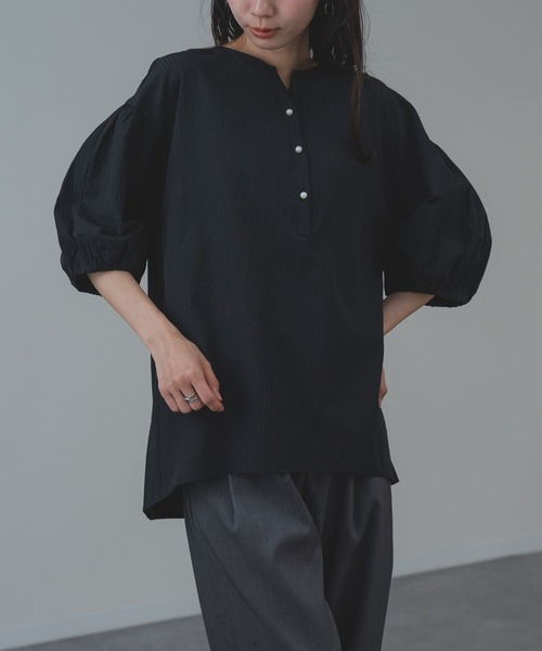 ANNA LUNA(アンナルナ)の「【ANNA LUNA】涼しげ素材 で 上品に 着映える ブラウス(シャツ/ブラウス・レディース・ブラック/ベージュ・MEDIUM)」の18枚目の写真