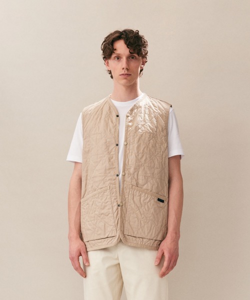 LAVENHAM（ラベンハム）の「Unwadded Worker Thornham Mens / アンワディッド ワーカー ソーンハム メンズ（ベスト・メンズ・ブラック/ストーン/ホワイト・M/XL）」の2枚目の写真