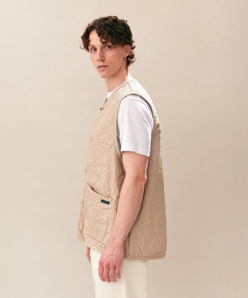 LAVENHAM（ラベンハム）の「Unwadded Worker Thornham Mens / アンワディッド ワーカー ソーンハム メンズ（ベスト・メンズ・ブラック/ストーン/ホワイト・M/XL）」の8枚目の写真