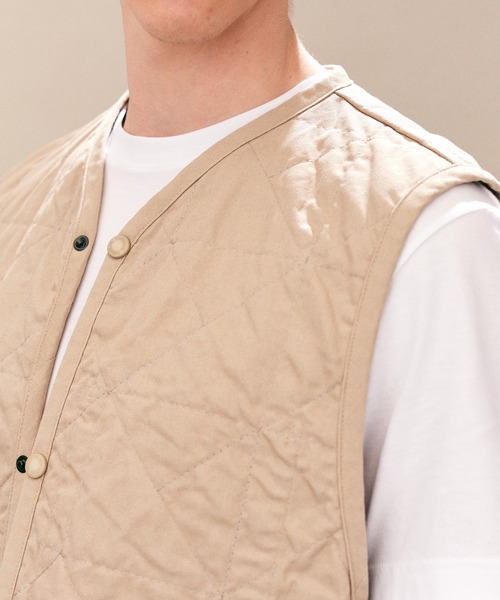 LAVENHAM（ラベンハム）の「Unwadded Worker Thornham Mens / アンワディッド ワーカー ソーンハム メンズ（ベスト・メンズ・ブラック/ストーン/ホワイト・M/XL）」の10枚目の写真