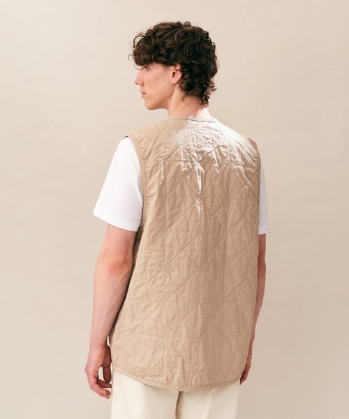 LAVENHAM（ラベンハム）の「Unwadded Worker Thornham Mens / アンワディッド ワーカー ソーンハム メンズ（ベスト・メンズ・ブラック/ストーン/ホワイト・M/XL）」の9枚目の写真