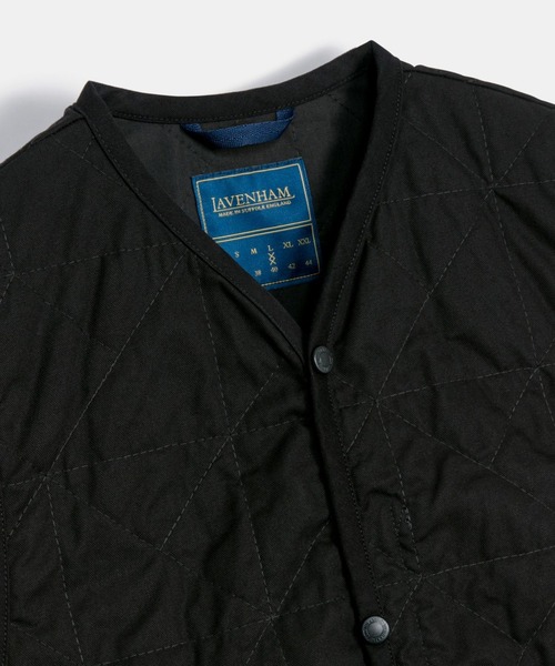 LAVENHAM（ラベンハム）の「Unwadded Worker Thornham Mens / アンワディッド ワーカー ソーンハム メンズ（ベスト・メンズ・ブラック/ストーン/ホワイト・M/XL）」の20枚目の写真