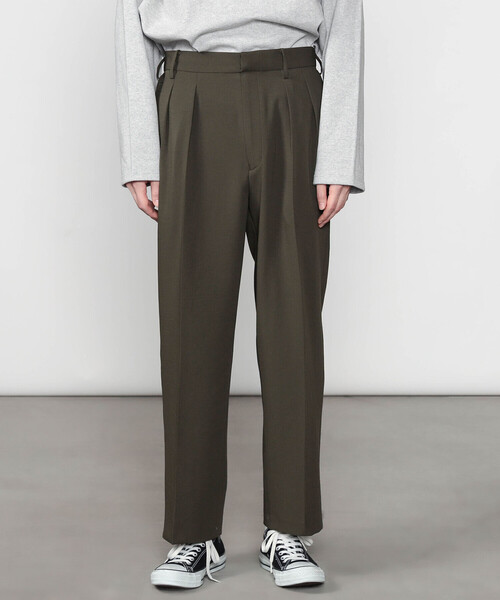 Morris & Sons（モリスアンドサンズ）の「MORRIS & SONS | 2タック ワイドスラックス MEN（スラックス・メンズ・グレー/ブラック/オリーブ・1/2/3）」の12枚目の写真