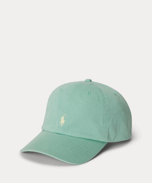 POLO RALPH LAUREN CHILDRENSWEAR(ポロ ラルフ ローレン チルドレンズウェア)の「コットン ツイル ボール キャップ(キャップ・キッズ・グリーン系4・ONE)」の1枚目の写真