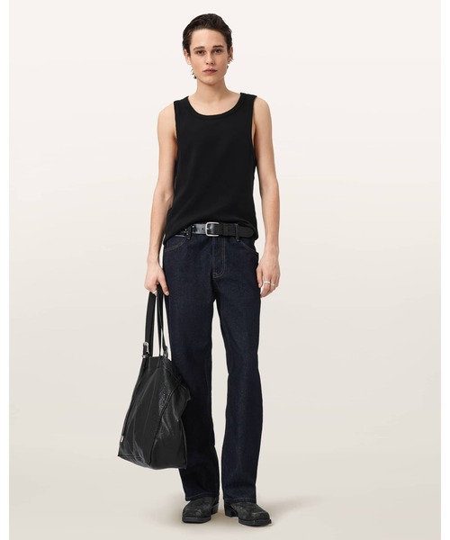 ALLSAINTS(オールセインツ)の「AXEL RIBBED COTTON VEST | AXEL リブ編み コットン ベスト(タンクトップ・メンズ・ブラック・M/S/XS)」の3枚目の写真