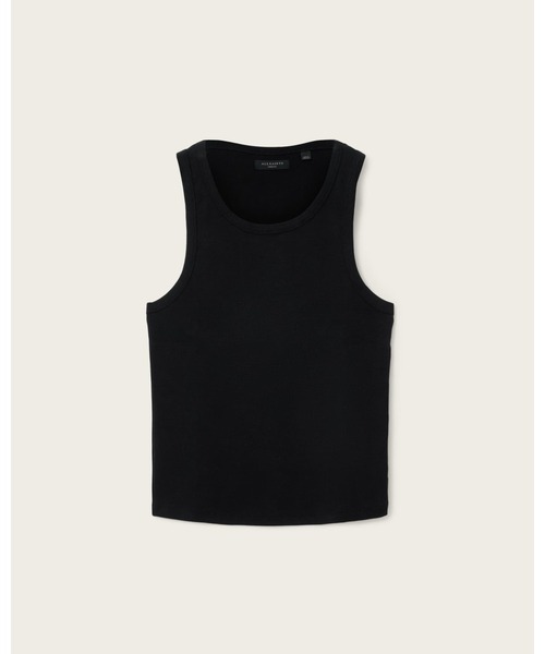 ALLSAINTS(オールセインツ)の「AXEL RIBBED COTTON VEST | AXEL リブ編み コットン ベスト(タンクトップ・メンズ・ブラック・M/S/XS)」の6枚目の写真