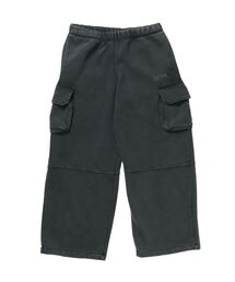【BEN DAVIS（ベンデイビス）】FADED SWEAT CARGO PANTS / カーゴパンツ スウェット ワイドシルエット 裏起毛 ドローコード 刺繍 ≪セットアップ着用可能≫