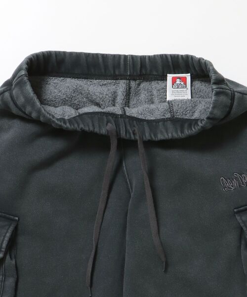BEN DAVIS(ベンデイビス)の「【BEN DAVIS(ベンデイビス)】FADED SWEAT CARGO PANTS / カーゴパンツ スウェット ワイドシルエット 裏起毛 ドローコード 刺繍 ≪セットアップ着用可能≫(その他パンツ・メンズ・ダークブラウン/ブラック・MEDIUM/LARGE)」の9枚目の写真