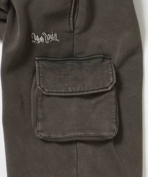 BEN DAVIS(ベンデイビス)の「【BEN DAVIS(ベンデイビス)】FADED SWEAT CARGO PANTS / カーゴパンツ スウェット ワイドシルエット 裏起毛 ドローコード 刺繍 ≪セットアップ着用可能≫(その他パンツ・メンズ・ダークブラウン/ブラック・MEDIUM/LARGE)」の22枚目の写真