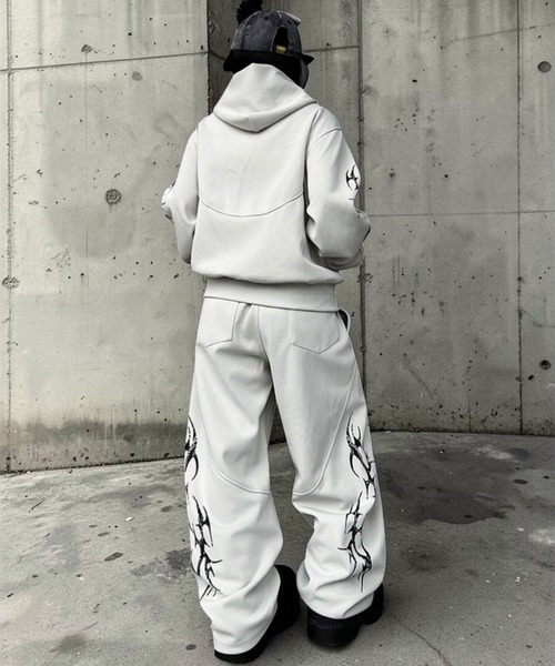 mushwear(マッシュウェア)の「トライバルグラフィックジップパーカー(パーカー・メンズ・ブラック/ホワイト・X-LARGE/LARGE/MEDIUM/SMALL)」の19枚目の写真