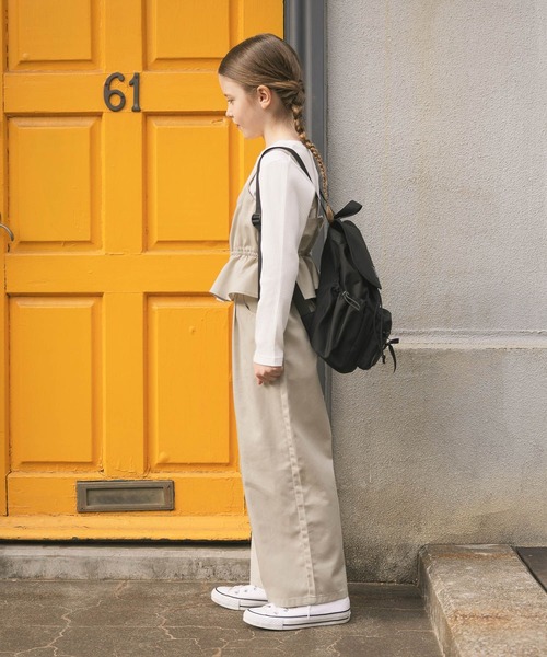 GLOBAL WORK（グローバルワーク）の「ドロストミニリュック/646537（バックパック/リュック・キッズ・ブラック/オフホワイト・FREE）」の4枚目の写真