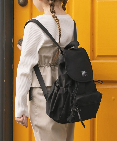GLOBAL WORK（グローバルワーク）の「ドロストミニリュック/646537（バックパック/リュック・キッズ・ブラック/オフホワイト・FREE）」の8枚目の写真