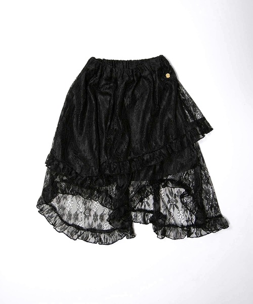MAKE YOUR DAY(メイクユアデイ)の「レーススカート■150.160cm(スカート・キッズ・ブラック・150)」の1枚目の写真
