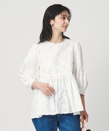 UNITED ARROWS | エンブロイダリー フリル トップス(シャツ/ブラウス)