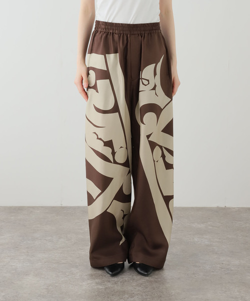 SEEALL(シーオール)の「SEEALL RELAX EASY PANTS SAU63 PT187:パンツ(その他パンツ・レディース・ブラウン・4)」の7枚目の写真