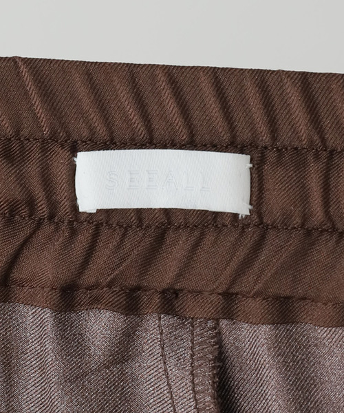 SEEALL(シーオール)の「SEEALL RELAX EASY PANTS SAU63 PT187:パンツ(その他パンツ・レディース・ブラウン・4)」の14枚目の写真
