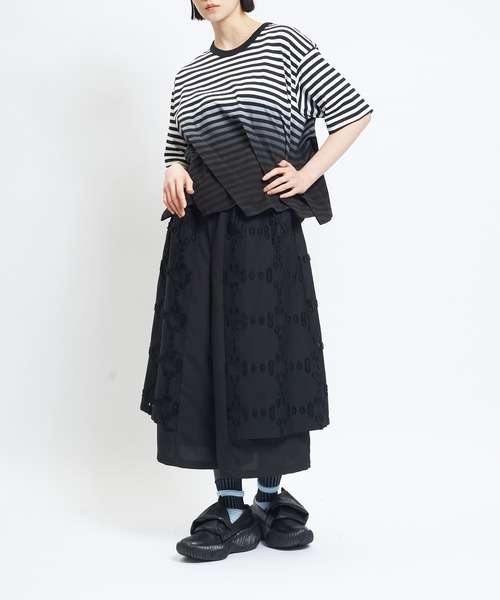 gomme(ゴム)の「ホールレイヤーパンツ(その他パンツ・レディース・ブラック・MEDIUM)」の2枚目の写真