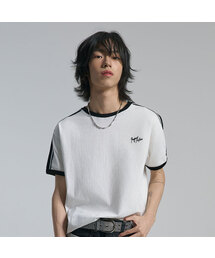 ショルダーテープリンガーTシャツ (2カラー)