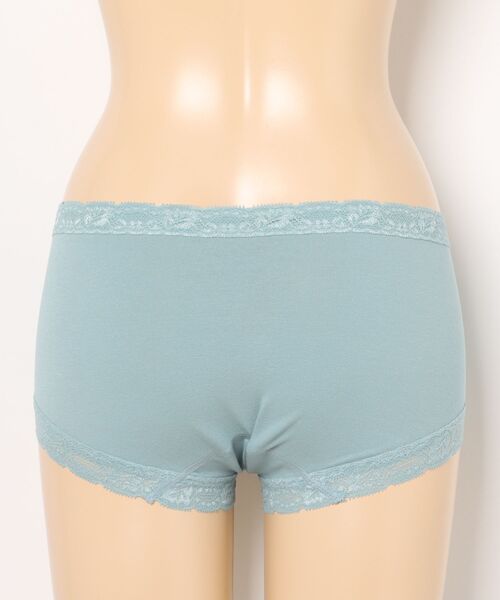 Triumph(トリンプ)の「スロギーフィット サニタリー ボーイズレングス sloggi Fit SAN. PT2(ショーツ・レディース・ブラック/グリーン・M/L)」の9枚目の写真