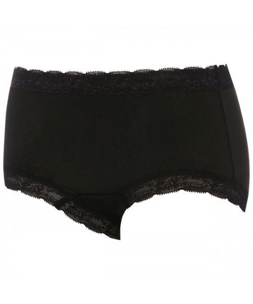 Triumph(トリンプ)の「スロギーフィット サニタリー ボーイズレングス sloggi Fit SAN. PT2(ショーツ・レディース・ブラック/グリーン・M/L)」の5枚目の写真