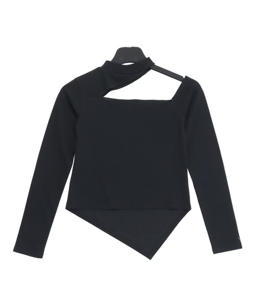 ANAP(アナップ)の「ハトメポイント カットアウト トップス(Tシャツ/カットソー・レディース・ホワイト/ブラック/ダークグレー・F)」の11枚目の写真