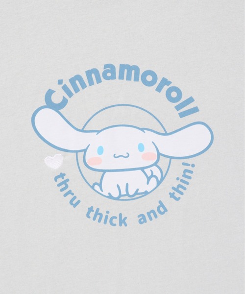 sanrio(サンリオ)の「【SANRIO/サンリオ】キャラクタープリント 7分袖WIDEシルエットTシャツ(Hello Kitty/My Melody/Cinnamoroll/Kuromi)(Tシャツ/カットソー・レディース・ライトピンク/ラベンダー/オートミール/ミント・MEDIUM/LARGE)」の16枚目の写真
