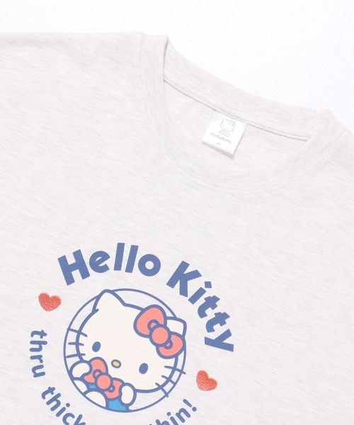 sanrio(サンリオ)の「【SANRIO/サンリオ】キャラクタープリント 7分袖WIDEシルエットTシャツ(Hello Kitty/My Melody/Cinnamoroll/Kuromi)(Tシャツ/カットソー・レディース・ライトピンク/ラベンダー/オートミール/ミント・MEDIUM/LARGE)」の6枚目の写真