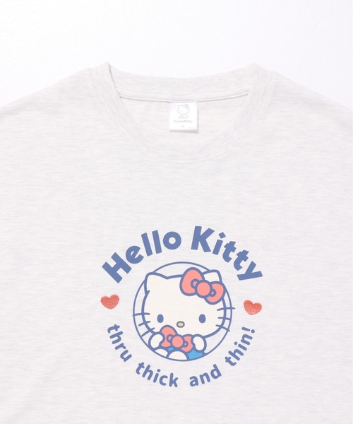 sanrio(サンリオ)の「【SANRIO/サンリオ】キャラクタープリント 7分袖WIDEシルエットTシャツ(Hello Kitty/My Melody/Cinnamoroll/Kuromi)(Tシャツ/カットソー・レディース・ライトピンク/ラベンダー/オートミール/ミント・MEDIUM/LARGE)」の21枚目の写真