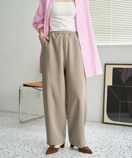 FREAK'S STORE(フリークスストア)の「限定展開 <接触冷感・セットアップ対応>クールタッチ ポンチパンツ(その他パンツ・レディース・ネイビー/ベージュ/オレンジ/ブラック/グレー/ナチュラル・SMALL/MEDIUM)」の9枚目の写真
