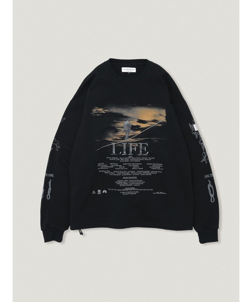 elephant TRIBAL fabrics(エレファントトライバルファブリックス)の「elephant TRIBAL fabrics LIFE L-T(Tシャツ/カットソー・メンズ・ホワイト/ブラック・FREE)」の2枚目の写真