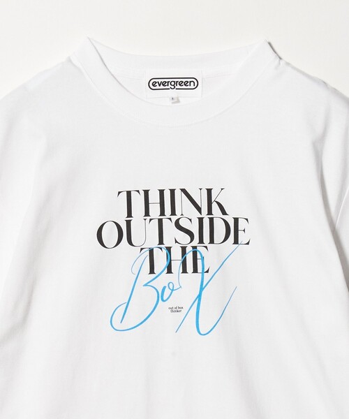 evergreen(エバーグリーン)の「<evergreen>シンク アウトサイド Tシャツ(Tシャツ/カットソー・メンズ・ホワイト・M/L/S)」の3枚目の写真