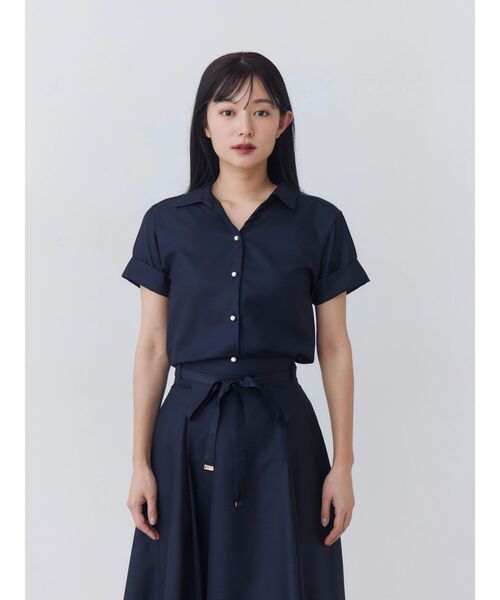 TONAL(トーナル)の「ハイウエスト細リボンフレアスカート(スカート・レディース・ピンク/ベージュ/モカ/ネイビー・MEDIUM/SMALL)」の15枚目の写真