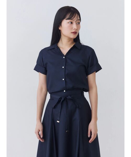 TONAL(トーナル)の「ハイウエスト細リボンフレアスカート(スカート・レディース・ピンク/ベージュ/モカ/ネイビー・MEDIUM/SMALL)」の22枚目の写真
