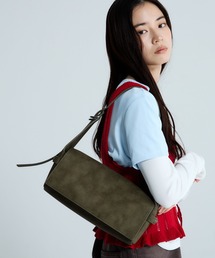 JEANASIS | スクエアフェイクレザーショルダー/666201(ショルダーバッグ)