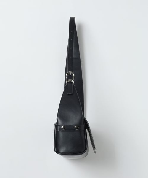 JEANASIS（ジーナシス）の「スクエアフェイクレザーショルダー/666201（ショルダーバッグ・レディース・ブラック/アイボリー/カーキ・FREE）」の7枚目の写真