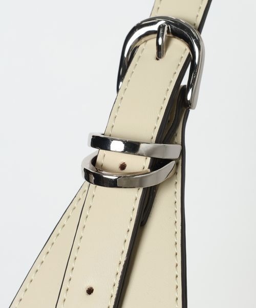 JEANASIS（ジーナシス）の「スクエアフェイクレザーショルダー/666201（ショルダーバッグ・レディース・ブラック/アイボリー/カーキ・FREE）」の17枚目の写真