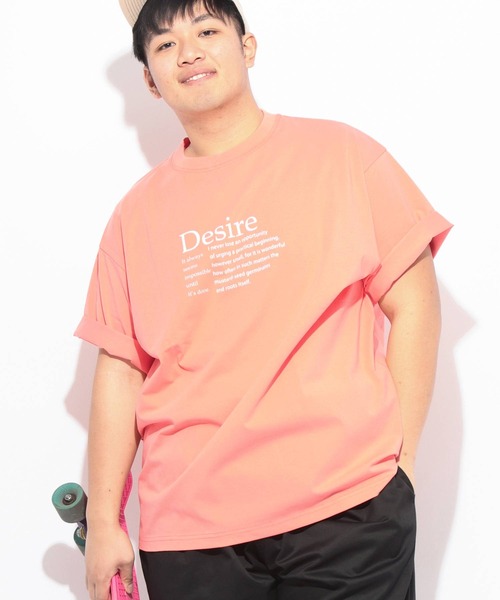 B&T CLUB(ビーティークラブ)の「Tシャツ 半袖 メンズ 大きいサイズ ヒヤテック USAコットン ハートプリント クルーネック B&T CLUB (ビーアンドティークラブ)(Tシャツ/カットソー・メンズ・オレンジ/ネイビー/ブラック/ホワイト・X3(6L~7L)/X2(4L~5L)/X1(3L~4L)/X4(8L~9L))」の4枚目の写真