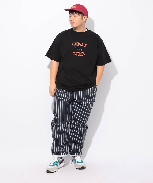B&T CLUB(ビーティークラブ)の「Tシャツ 半袖 メンズ 大きいサイズ ヒヤテック USAコットン ハートプリント クルーネック B&T CLUB (ビーアンドティークラブ)(Tシャツ/カットソー・メンズ・オレンジ/ネイビー/ブラック/ホワイト・X3(6L~7L)/X2(4L~5L)/X1(3L~4L)/X4(8L~9L))」の8枚目の写真
