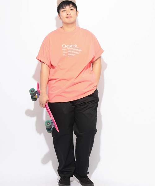 B&T CLUB(ビーティークラブ)の「Tシャツ 半袖 メンズ 大きいサイズ ヒヤテック USAコットン ハートプリント クルーネック B&T CLUB (ビーアンドティークラブ)(Tシャツ/カットソー・メンズ・オレンジ/ネイビー/ブラック/ホワイト・X3(6L~7L)/X2(4L~5L)/X1(3L~4L)/X4(8L~9L))」の15枚目の写真