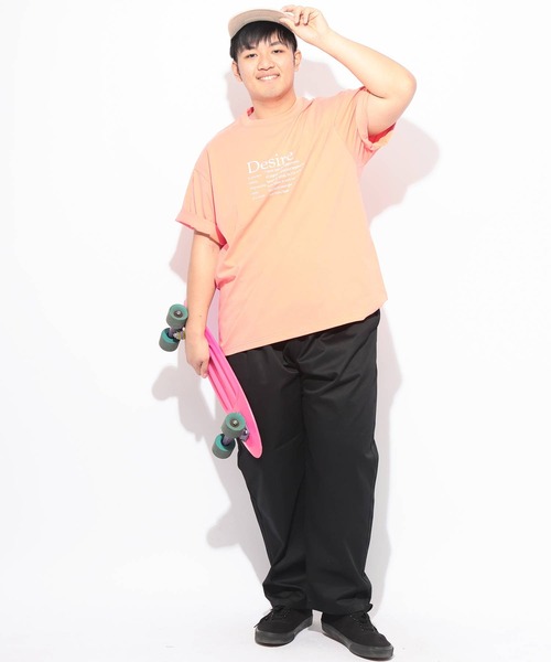 B&T CLUB(ビーティークラブ)の「Tシャツ 半袖 メンズ 大きいサイズ ヒヤテック USAコットン ハートプリント クルーネック B&T CLUB (ビーアンドティークラブ)(Tシャツ/カットソー・メンズ・オレンジ/ネイビー/ブラック/ホワイト・X3(6L~7L)/X2(4L~5L)/X1(3L~4L)/X4(8L~9L))」の19枚目の写真