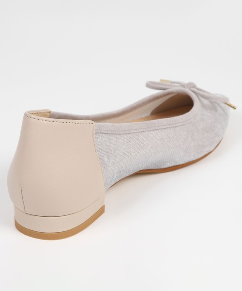 BARCLAY(バークレー)の「BARCLAY(バークレー)ポインテッドトゥメッシュバレエシューズ(パンプス・レディース・アイボリー・23cm/23.5cm/24cm/24.5cm/22cm/22.5cm)」の3枚目の写真
