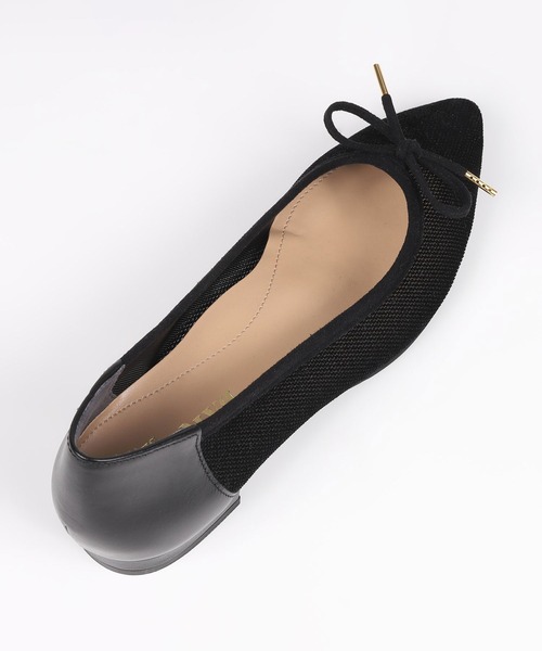BARCLAY(バークレー)の「BARCLAY(バークレー)ポインテッドトゥメッシュバレエシューズ(パンプス・レディース・アイボリー・23cm/23.5cm/24cm/24.5cm/22cm/22.5cm)」の8枚目の写真